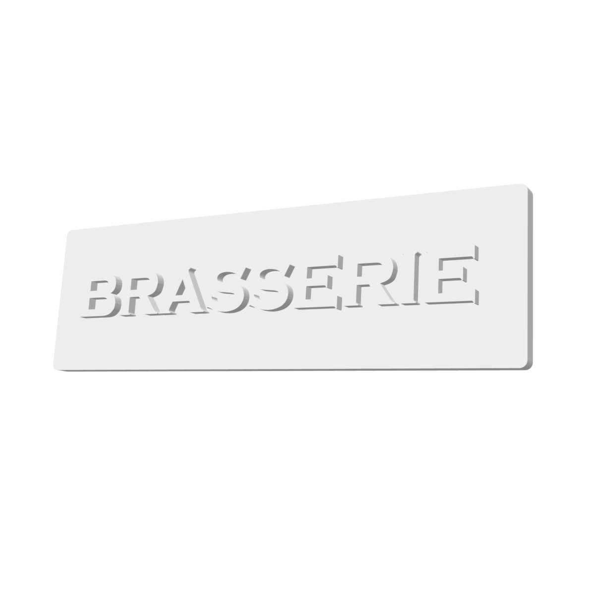 Panneau façade brasserie