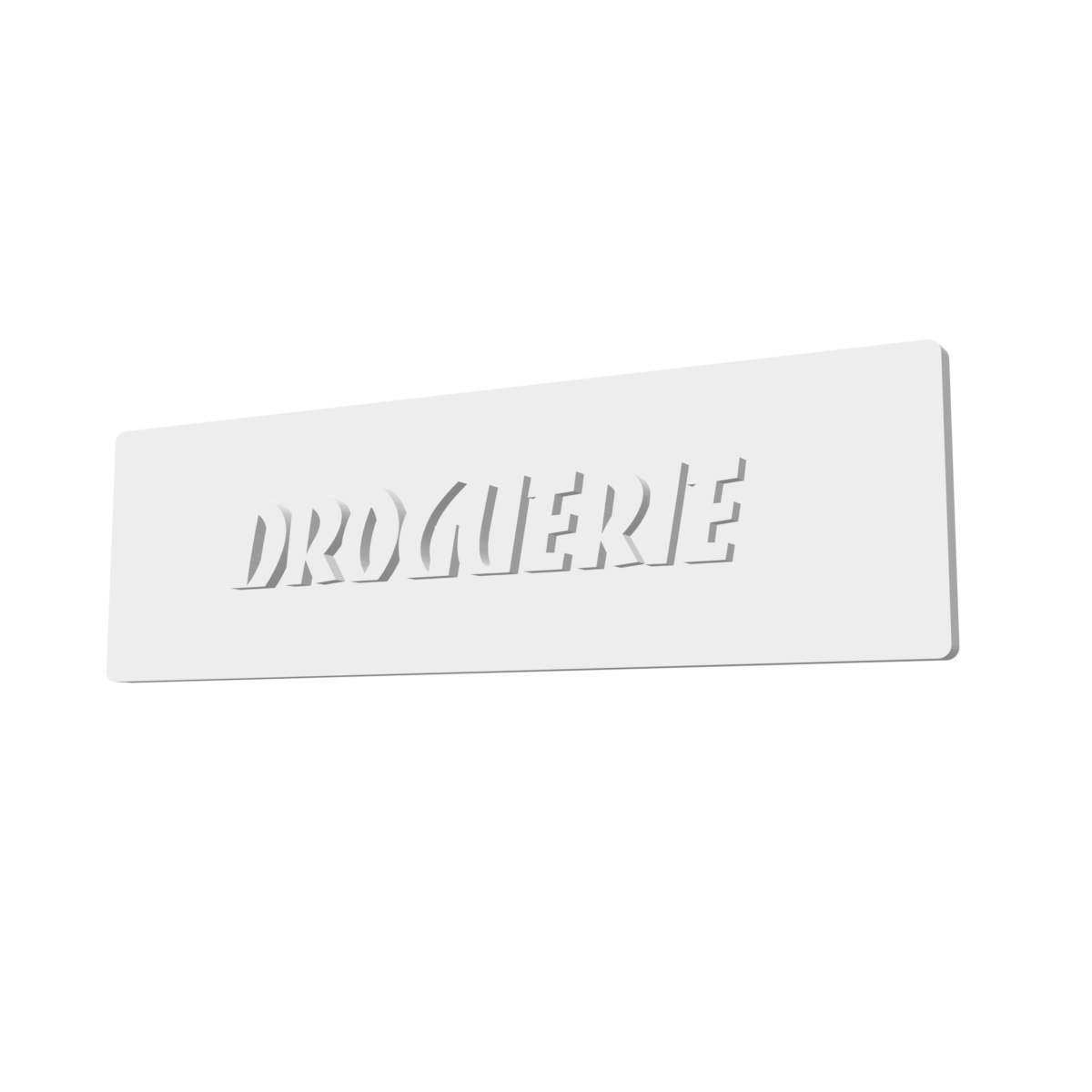 Panneau façade droguerie