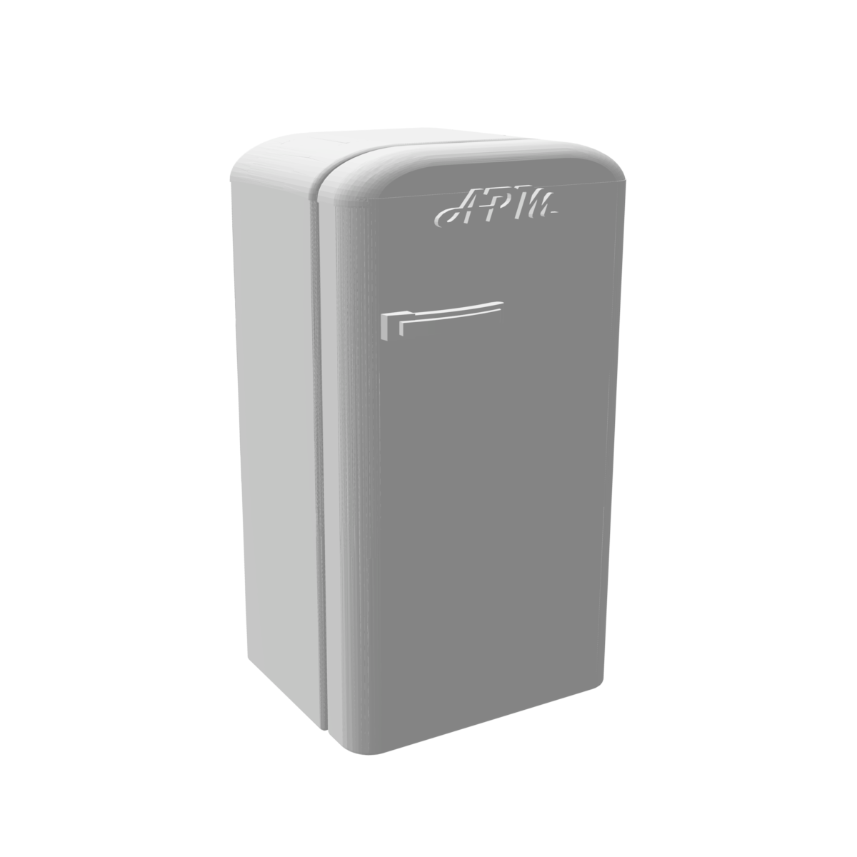Réfrigérateur ancien porte arrondi rétro année 50