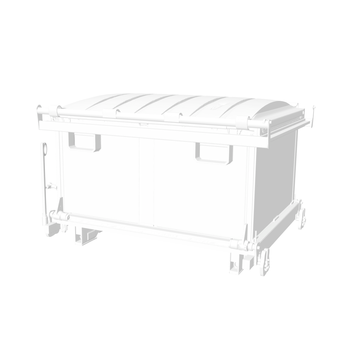 Poubelle container métal