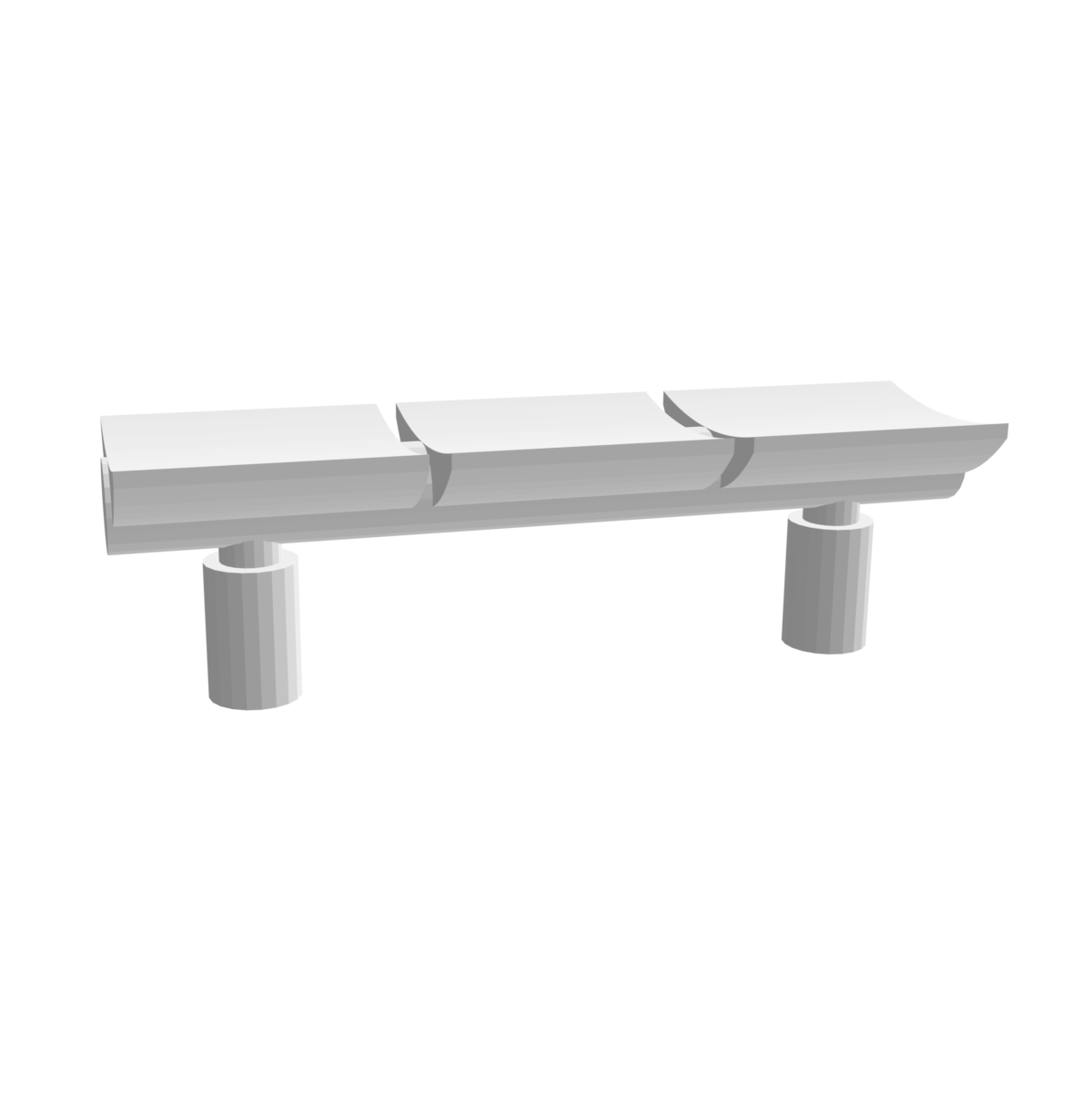 Banc de quai contemporain x4