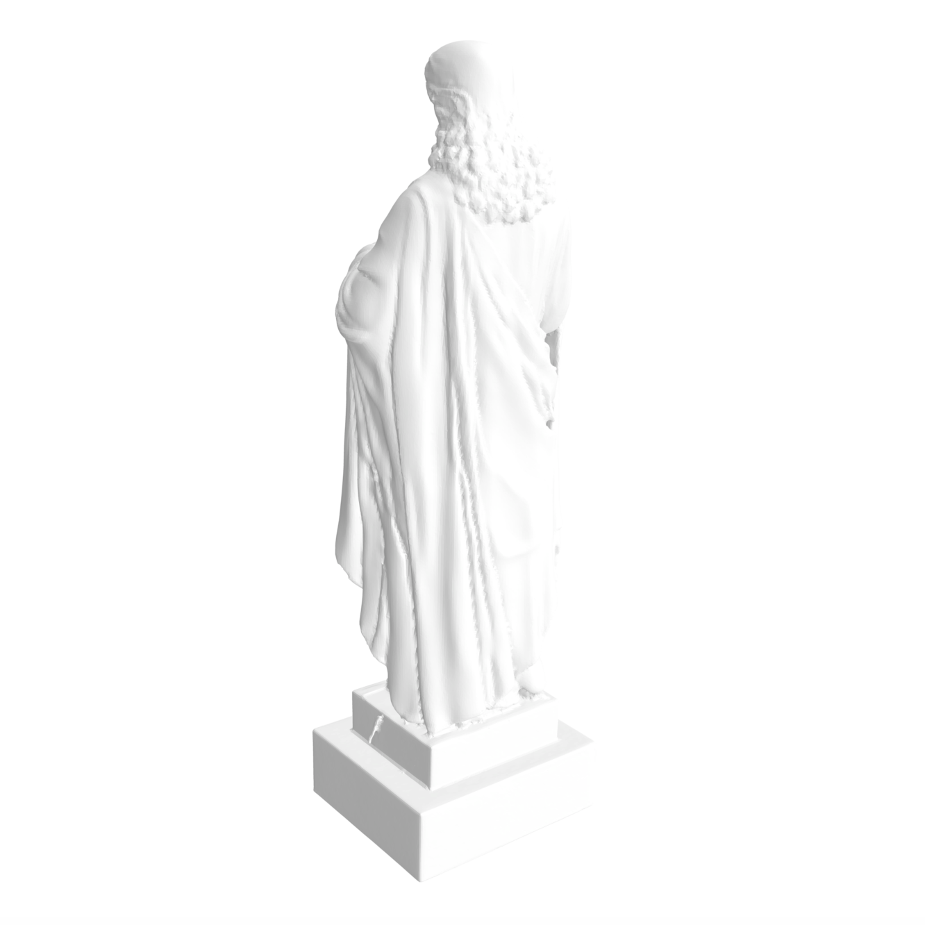Statue Christ sur piédestal
