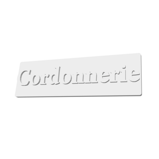 Panneau façade cordonnerie