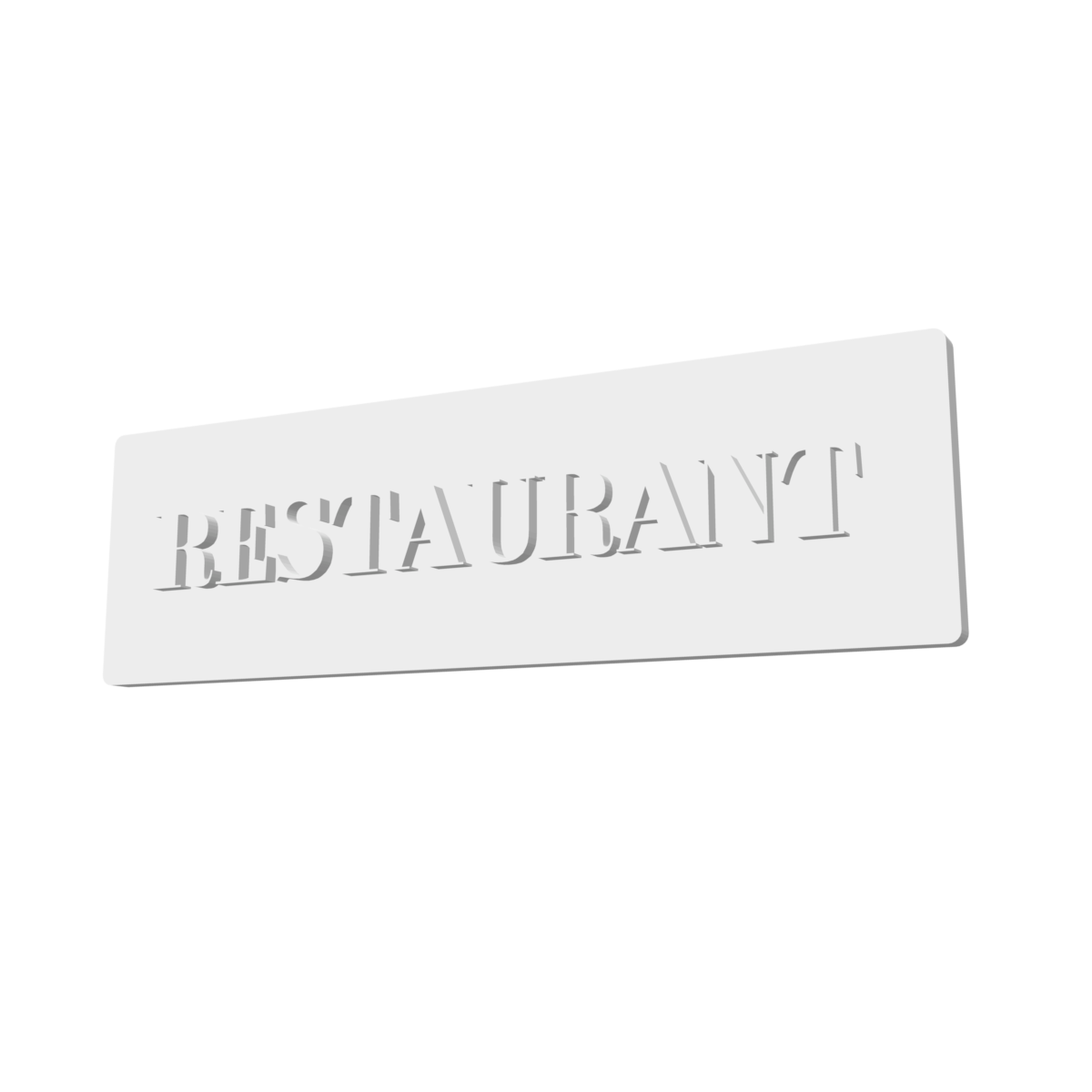 Panneau façade restaurant