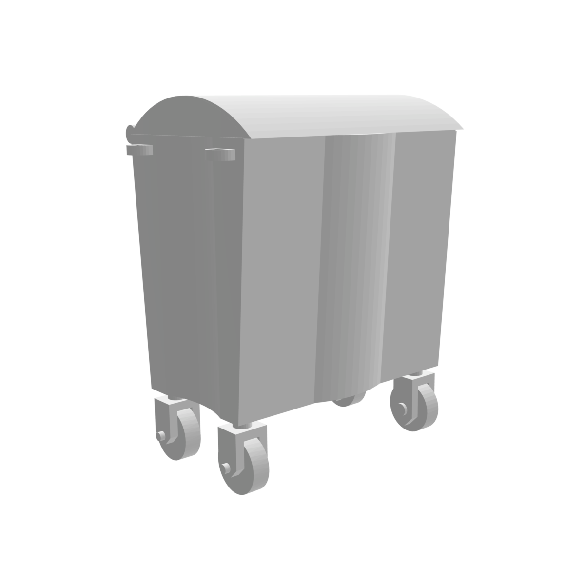 Poubelle conteneur grand modele 1  avec couvercle sur roulettes