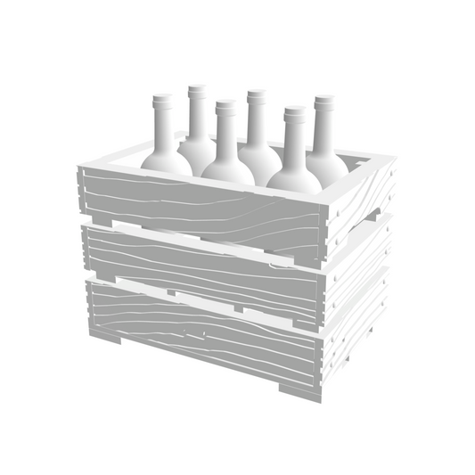 Caisse à bouteille avec 6 bouteilles x5