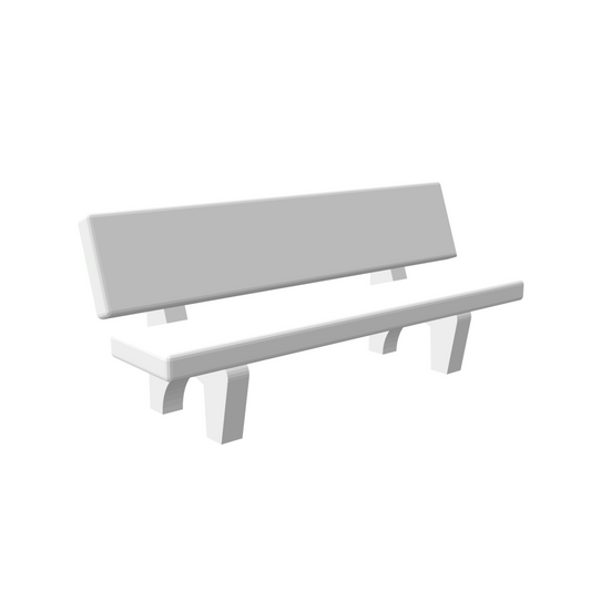Banc public béton