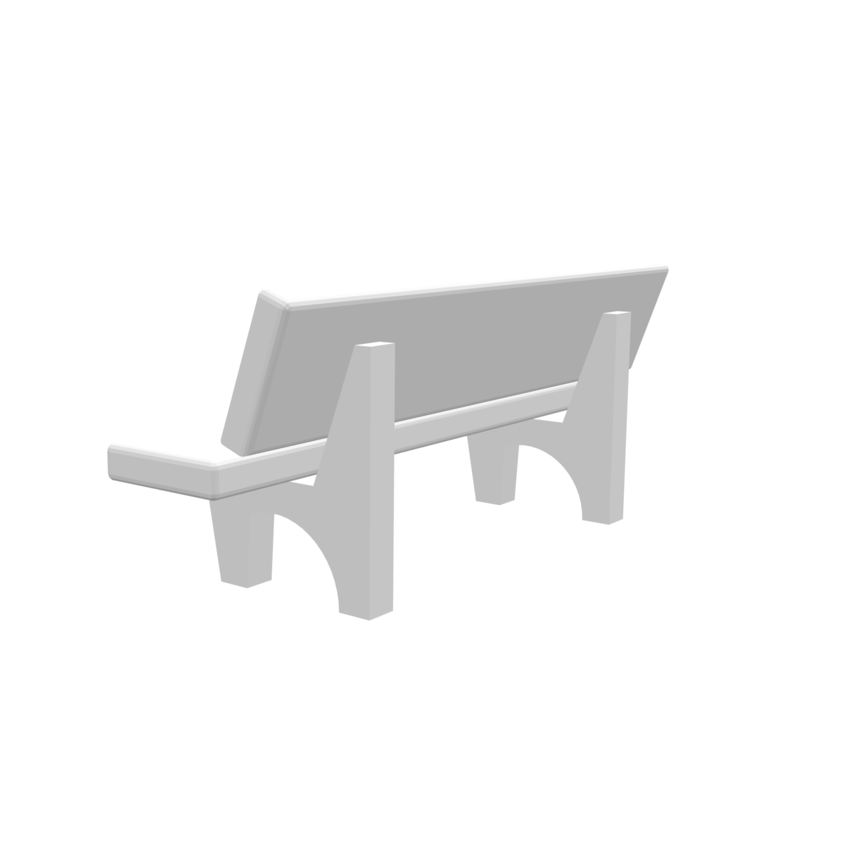 Banc public béton