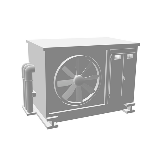 Grande unité de climatisation extérieure industrielle ventilateur latéral modèle 1