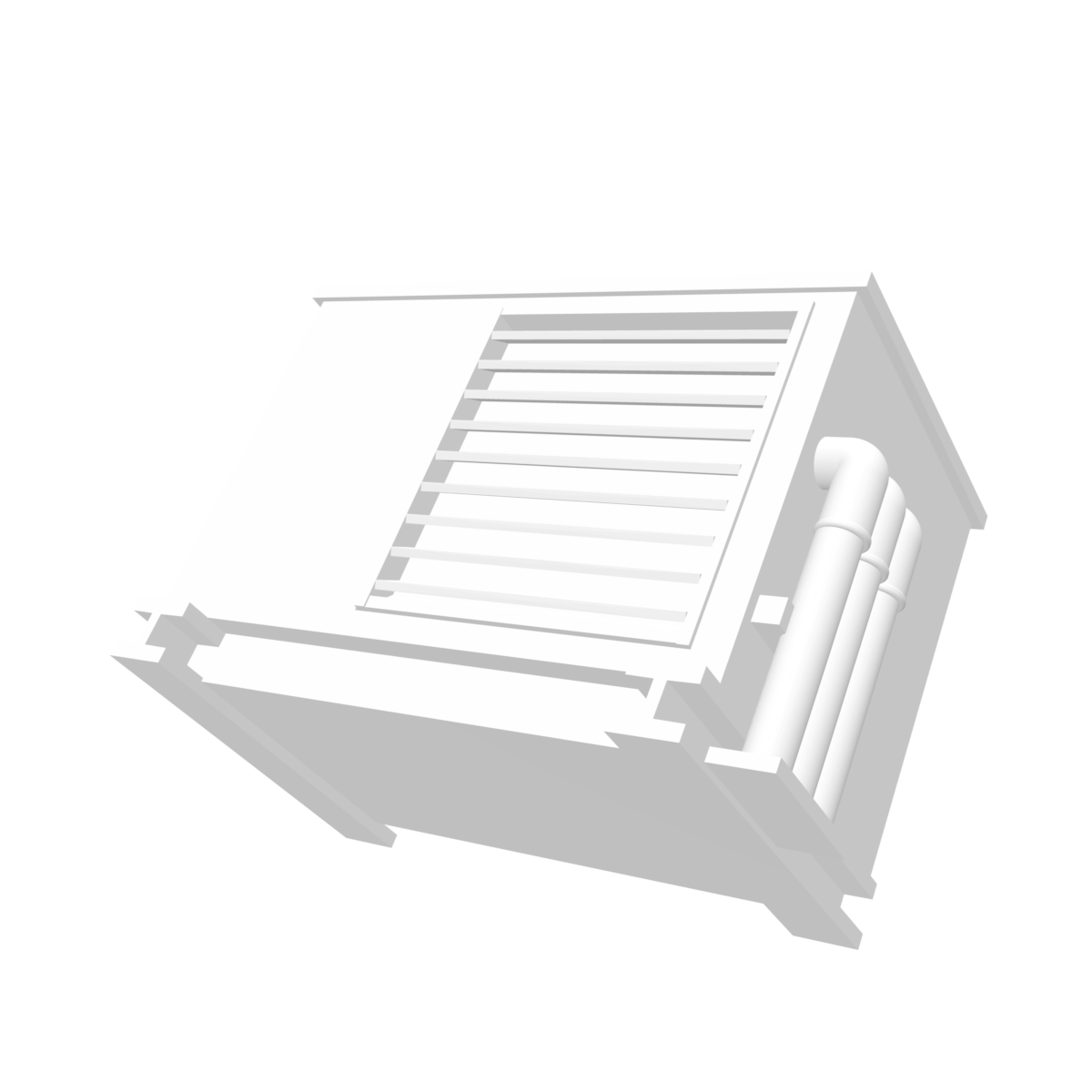 Grande unité de climatisation extérieure industrielle ventilateur latéral modèle 1