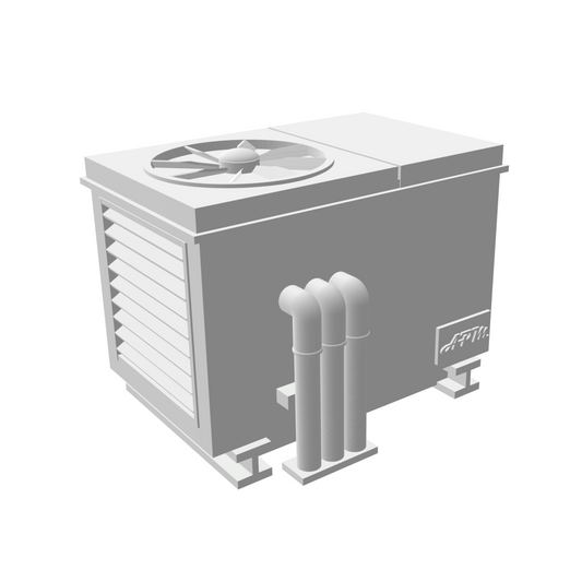 Grande unité de climatisation extérieure industrielle ventilateur au dessus modèle 2