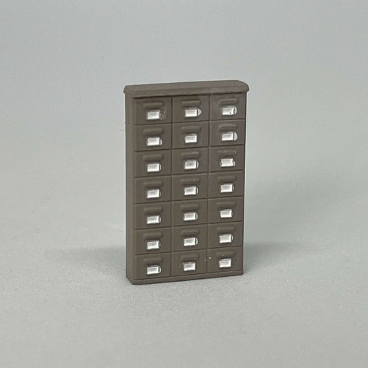 Armoire métallique 21 petits casiers