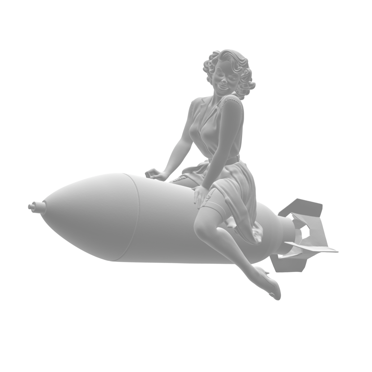 Personnage pin'up la bombe