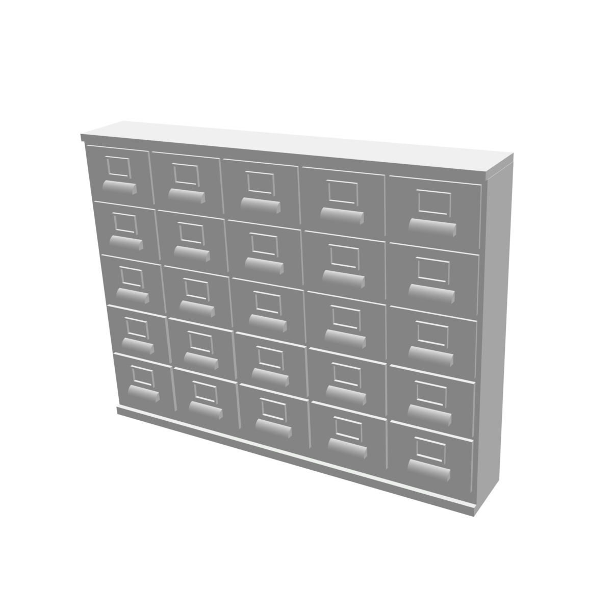 Armoire métallique 25 petits casiers