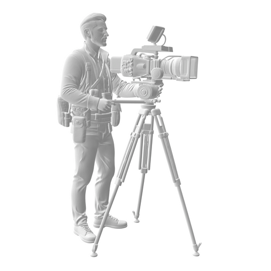 Caméraman avec caméra