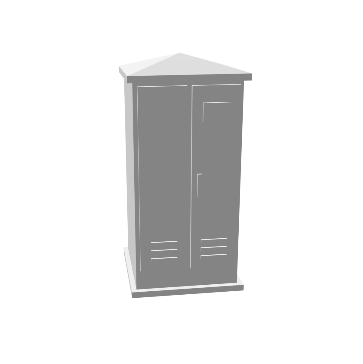 Armoire électrique avec toit