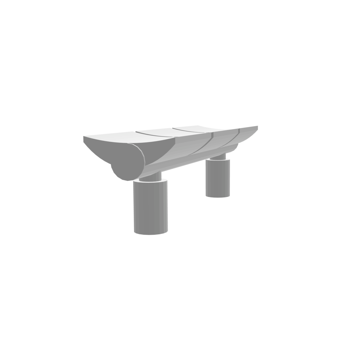 Banc de quai contemporain x4