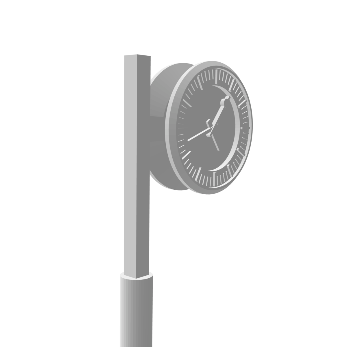 Horloge sur mat x2