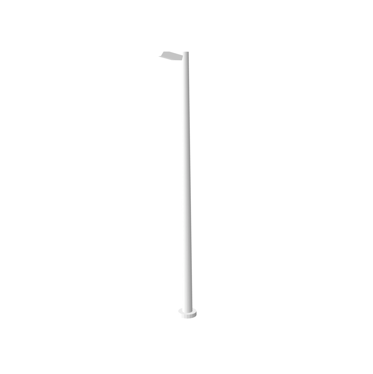Lampadaire droit de quai simple x2