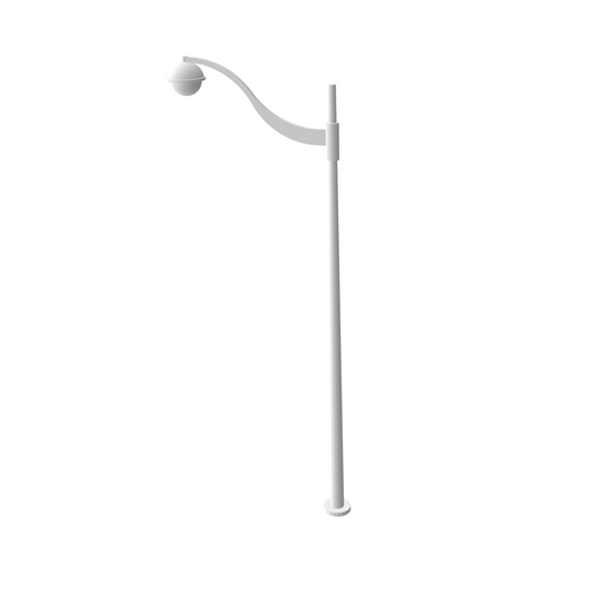 Lampadaire urbain moderne simple éclairage ''boule'' x2