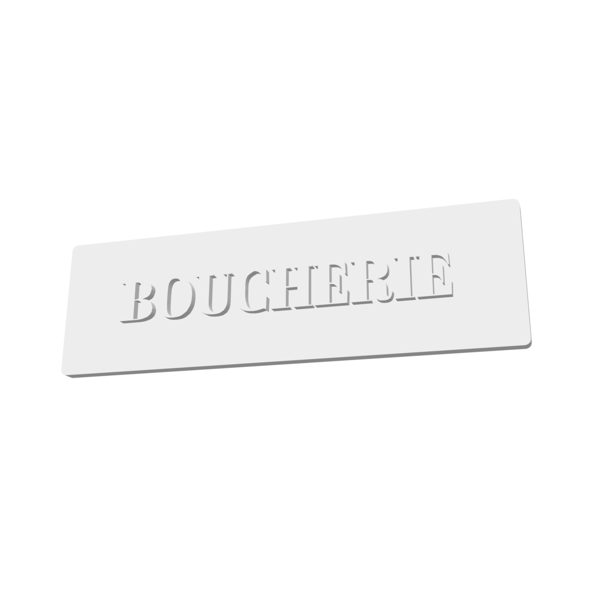 Panneau façade boucherie