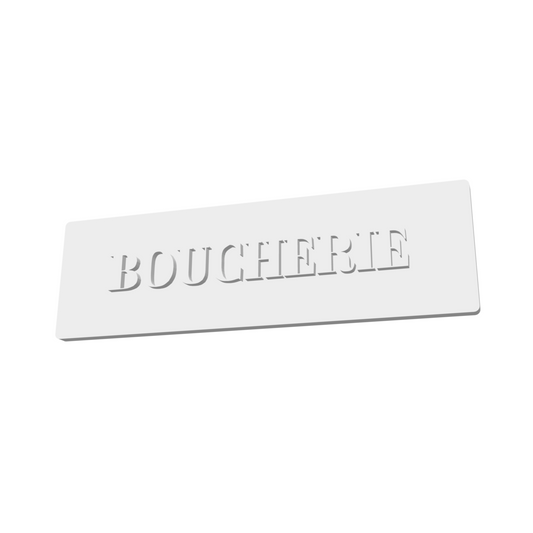 Panneau façade boucherie