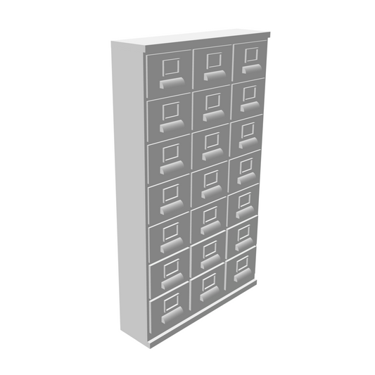 Armoire métallique 21 petits casiers