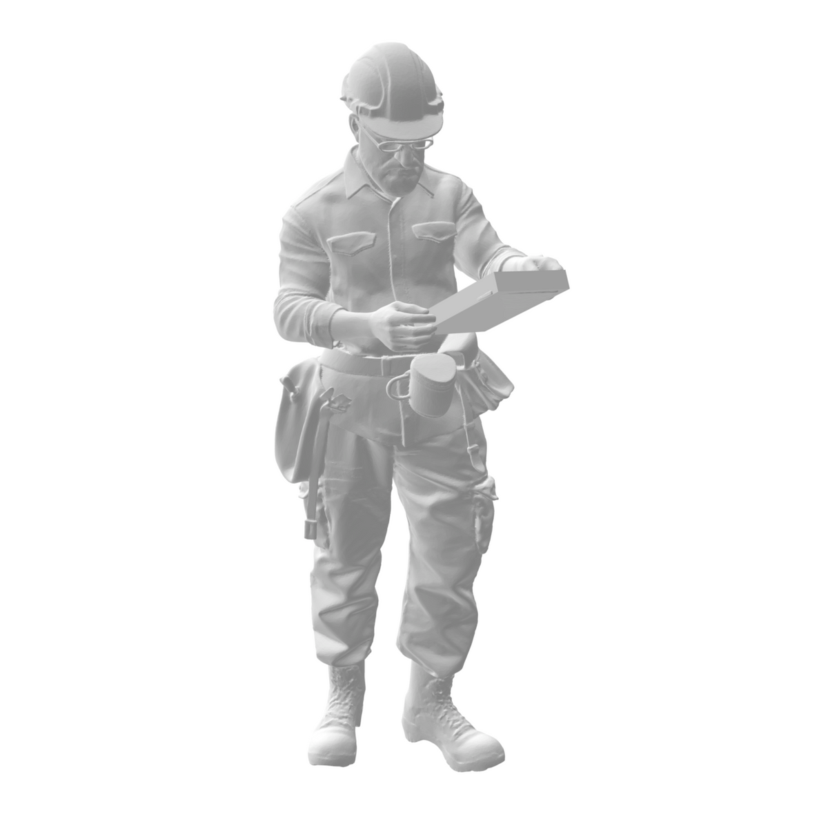 Ouvriers avec casque 3 modèles