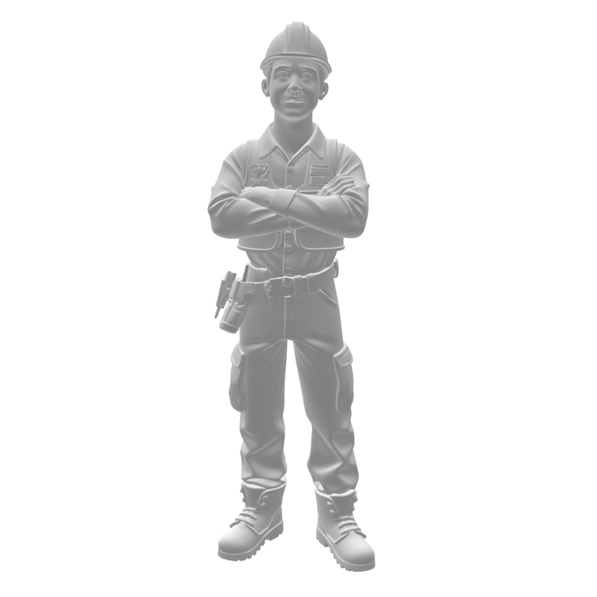 Ouvriers avec casque 3 modèles