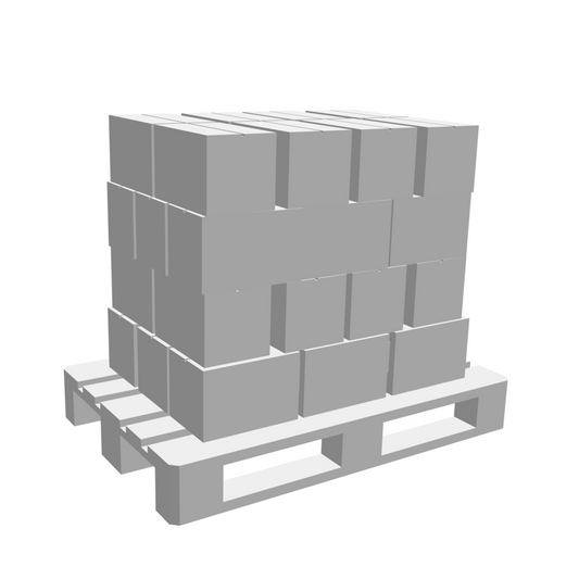 Palette avec chargement de cartons